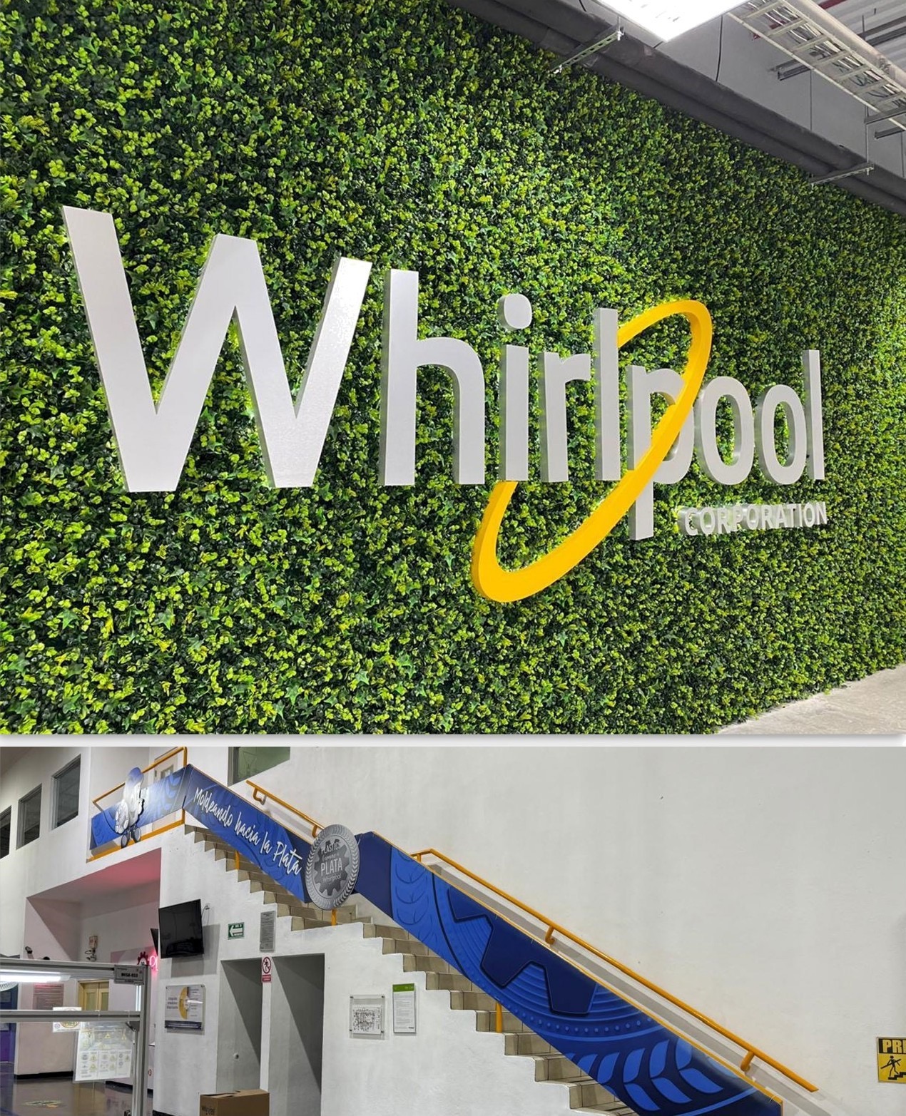 Green wall corporativo Whirlpool